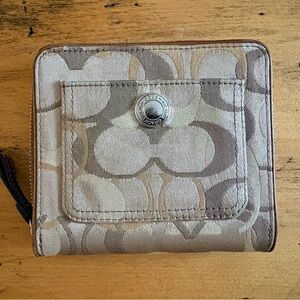 Coach Brown Tan Wallet